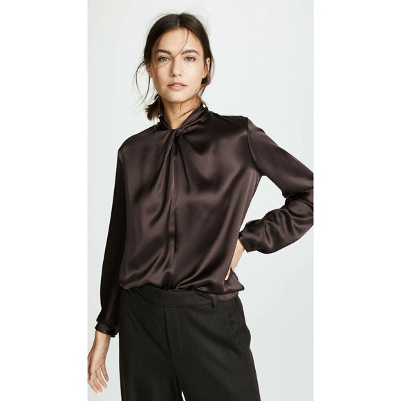 satin knot top